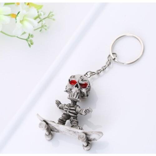 Keychain For Men Keyring Cranial Death Horror Fashion Pop Simple Gift Exaggerated Punk Funny Cute Snake Pirate Skeleton Skull