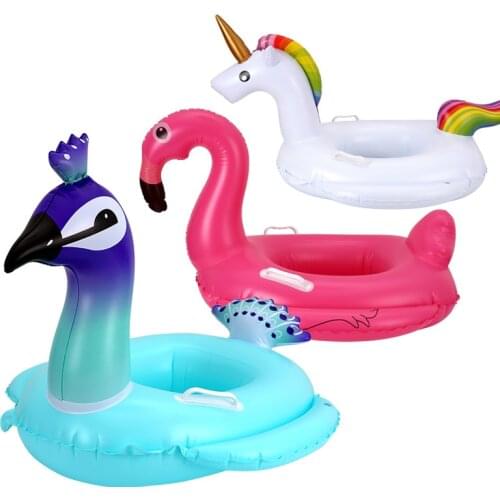 Kids Inflatable Circle Baby Flamingo Float Swimming Ring Inflatable Unicorn Pool Float Child Seat Air Mattresse Water Toys