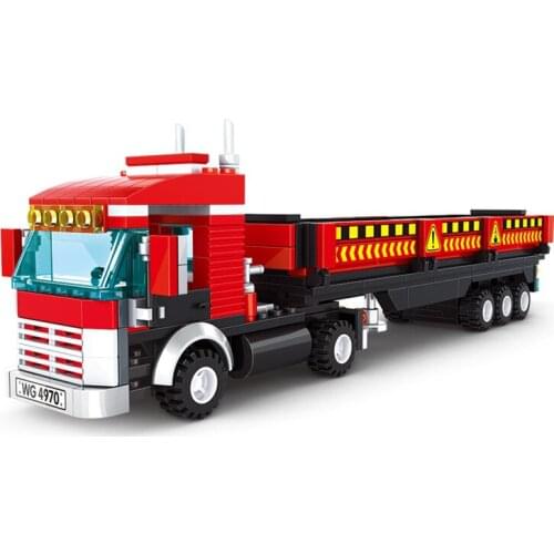 323Pcs Educational Building Blocks Toys For Kids Boys 6Years DIY Birthday Present 4970 City Engineering Transport Truck Model