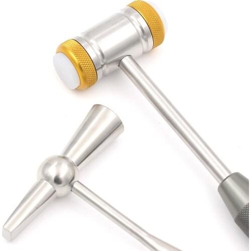 Cosmetic plastic medical stainless steel nasal hammer double soft face bone hammer claw hammer nose plastic surgery instrument t