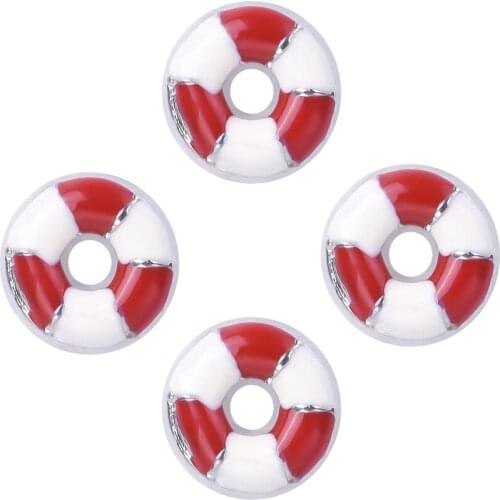 20Pcs/Lot F189 Metal Swimming Ring Floating Charms Making Sports Living Locket Jewelry Wholesale