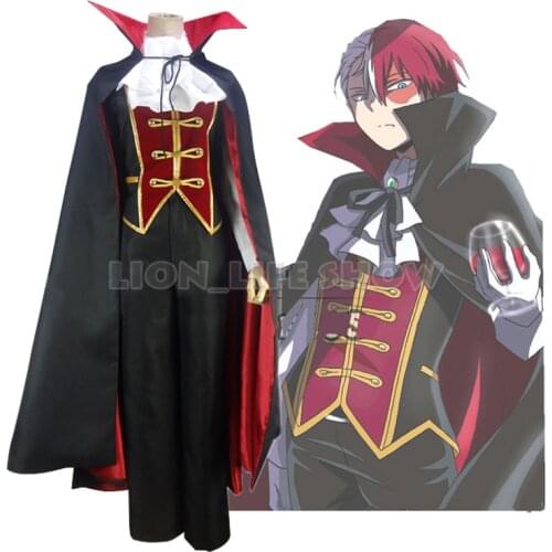 My Hero Academia Todoroki Shoto Halloween Vampire Uniform Outfit Cosplay Costume