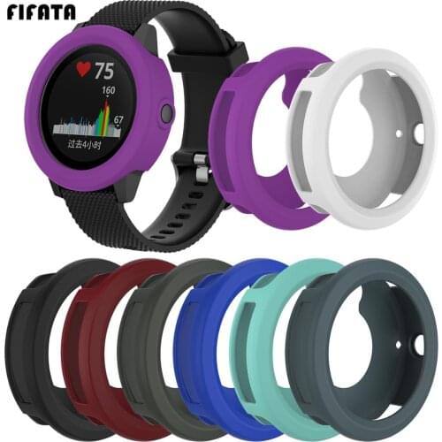 FIFATA Soft Silicone Case Cover For Garmin Vivoactive 3 Full Cover Protection Shockproof Anti-Scratch Case For Vivoactive3