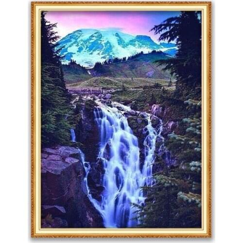 Nature Landscape DIY Embroidery 11CT Cross Stitch Kits Needlework Craft Set Printed Canvas Cotton Thread Home Decoration Sell