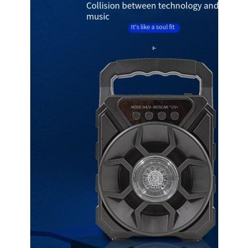 New Bluetooth-compatible Speaker Portable High-volume Outdoor Portable Morning Exercise K Song Bluetooth Audio Support AUX TF