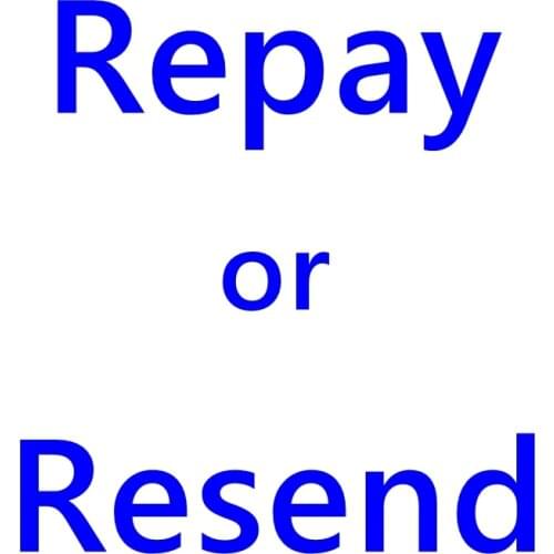 Resend / Repay the additional shipping cost via the link - Please pay attention to your original order number after order
