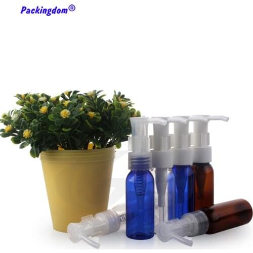 30pcs Empty Plastic Sample Bottle Small Lotion Cleansing Dispenser Oil Essence Pump Bottles Portable Cosmetic Container 30ml