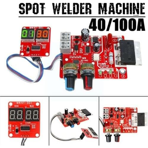 NY-D01 Spot Welder Control Board Adjusting Time Current Controller Current Time Digital Parts Transformer Display Panel Adj D6X7
