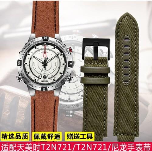 Nylon Watch Strap for Timex Watchband T2n739 T2n720 T2n721 Waterproof Outdoor Watch Band 24*16mm