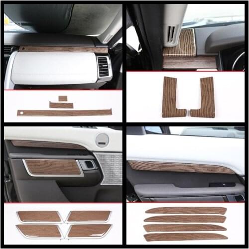 Luxury ABS Wood Chrome For Land Rover Discovery 5 Car All Kinds of Interior Accessories Cover Trim Frame Decoration Car Styling