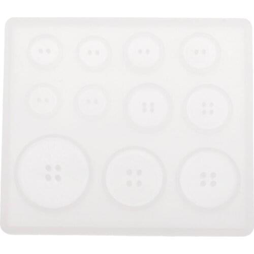 Silicone Button Shape Gemstone Mold Jewelry Resin Moulds Epoxy Molding Tools