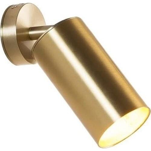 Nordic light luxury Copper spotlight LED ceiling lamp living room background wall clothing shop aisle GU10 85-265V