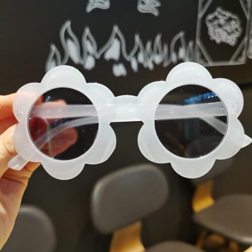 Vintage Children Sunglasses Kids Pink Shades Round Glasses Baby Fashion Cute Flower Sun Glasses Boys Girls Eyewear Oculos 2022