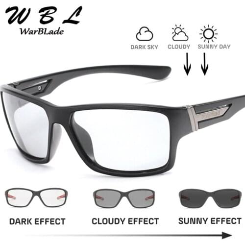 WarBLade 2019 Polarized Photochromic Sunglasses Unisex Lens Eyewear Square Women Classic Anti Glare Glasses Fashion Goggles Men