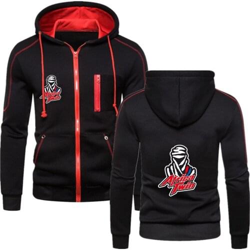 Mens New FAfrica Twin Crf 1000 L Crf1000 itness Sweatshirt Hoodies Brand Zipper Motorcycle Hooded Hip Hop Spring Autumn Coats