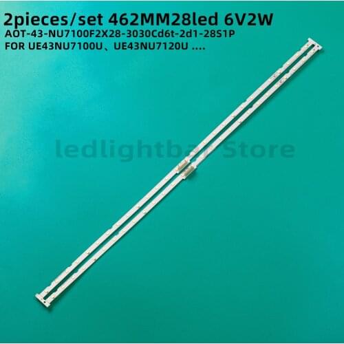 LED backlight 28lamps For SAMSUNG 43NU7100 UE43NU7100 UN43NU7100 UE43NU7100U AOT_43_NU7100F UE43NU7120U UE43NU7170U BN96-45954A