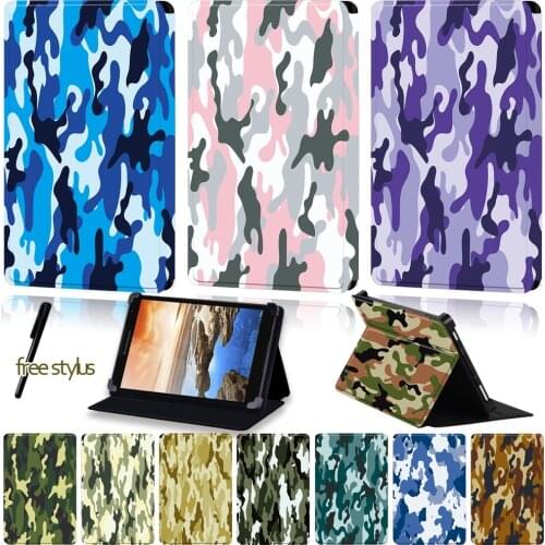 Universal Tablet Case for Lenovo Tab 8 /Tab A7-30 /Tab A7-50 /Tab S8-50 /Tab A8-50 /Yoga Book /Tab 4 camouflage Pattern Series