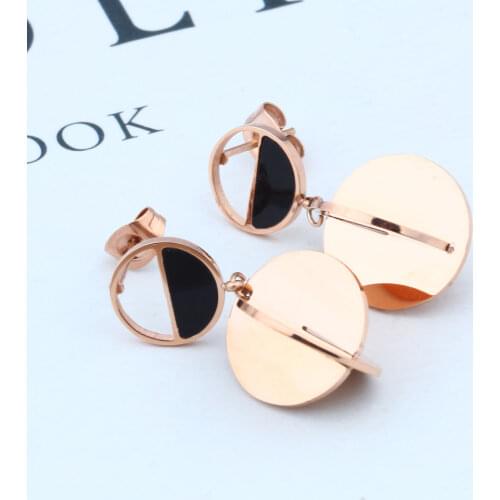 XUANHUA Wholesale Stainless Steel Korean Earrings For Women Brincos Star Fashion Jewelry Acrylic Earrings 2019 Indian Earrings