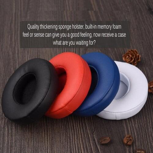 1 Pair Replacement Ear Pads Cushion Wireless Bluetooth Earphone Replacement Ear Pads for Beats Solo 2.0 3.0 r25