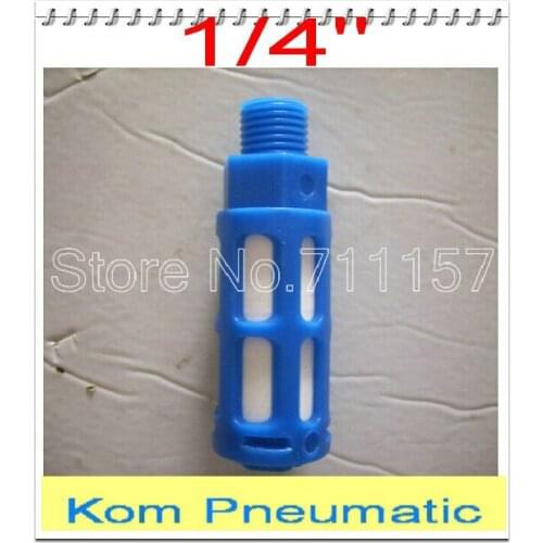 10pcs In Lot Pneumatic 1/4" BSP Thread Plastic Exhaust Silencer Muffler , Air Valve Noise Filter PSU-02