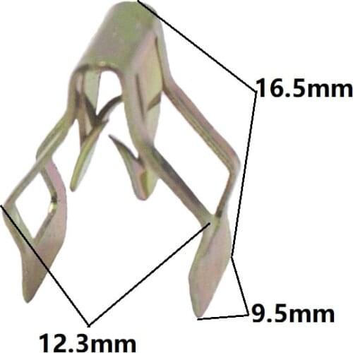 100Pcs Universal Auto Metal Fastener Clip For All Cars Dashboard DVD CD Console Panel Trim Metal Rivet