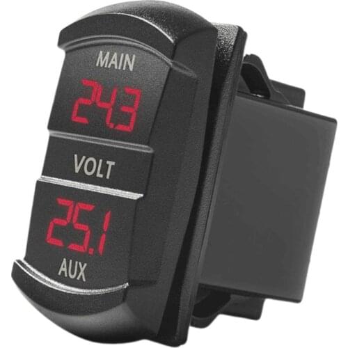 3 Styles Dual Voltmeter Voltage Battery Monitor LED Display Indicator 12V-24V Car Boat