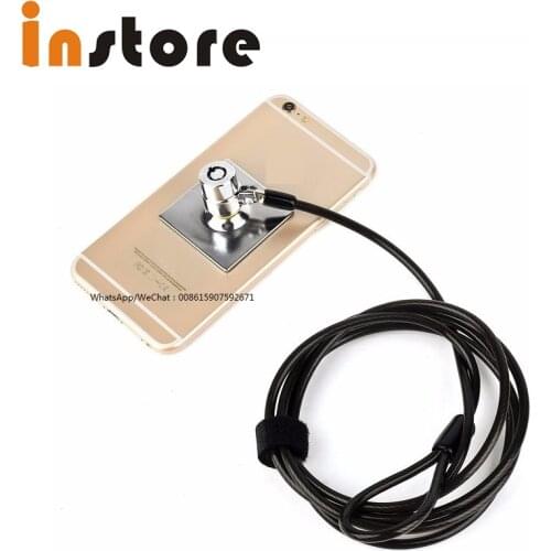 4 Sets Universal Tablet Anti-Theft Security Lock Cable For PAD Cell Phone