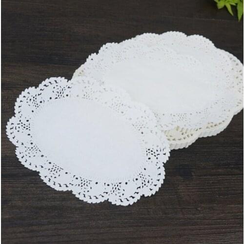 5000pcs Vintage napkin pads Hollowed Lace Paper mat doily Craft DIY Scrapbooking Wedding Decoration