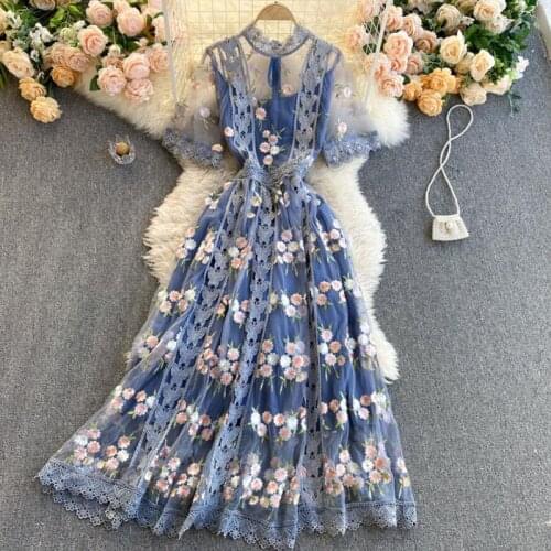 Синие летние платья ALYBVGVHV China At AliExpress