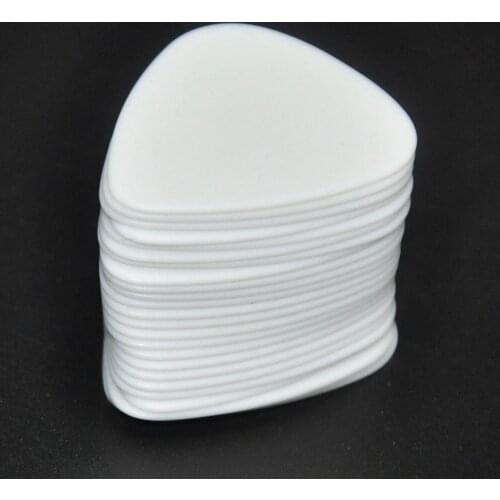 Lots of 100pcs White Heavy 1mm Gauge Delrin Guitar Bass Picks Plectrums