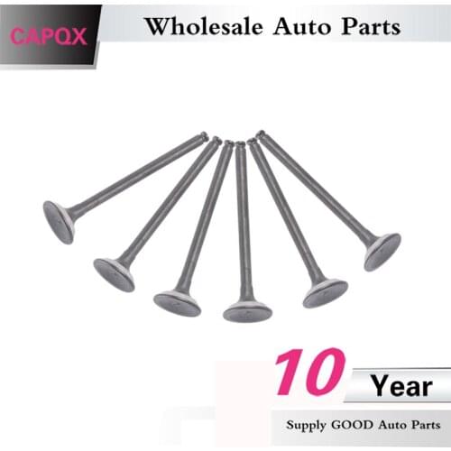 CAPAQX 6PCS For Chery QQ 472 1.1 A1 X1 M1 Engine Exhaust Valve Car Exhaust Valve 472-1007012