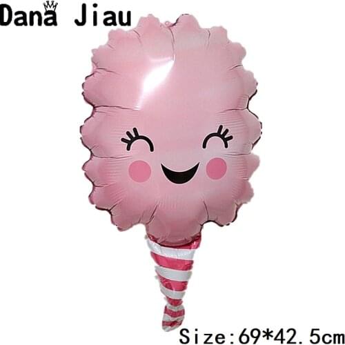 Danajiau New food foil balloon birthday party decoration Spun sugar donut Pizza ballon cartoon hamburger kids gift inflate toy