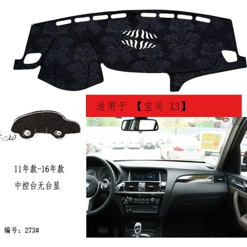 TOMMIA For BMW X3 11-16 X4 14-16 Dashboard Pad Cover Dash Mat Anti-Sun Velvet Instrument