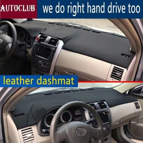 For Toyota Corolla Axio 2007-2013 Leather Dashmat Dashboard Cover Pad Dash Mat SunShade Carpet Cover 2008 2009 2010 2011 2012