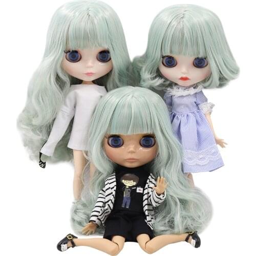 ICY DBS Blyth Doll No.4006/2352 Green Mixed Light Yellow Joint Body 1/6 BJD