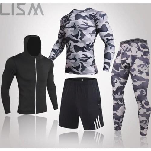 LISM Mens Camouflage Hoodies