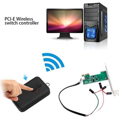 Mini PCI-e Desktop PC Remote Controller 20m Wireless Restart Switch Turn On/OFF For Desktop Computer Hot Sale Brand New