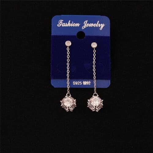 Fashion Women Jewelry Big Sparkling Crystals Tanabata Festival Gift For Girl Friend Wife Copper Dropshipping