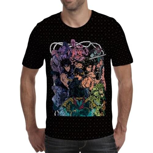 Tide Brand Ins Round Neck Short-Sleeved T-Shirt Male Hong Kong Style Cartoon Printing Loose Casual Wild