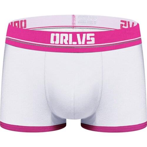 2020 ORLVS Brand Men Boxer Underwear New Cotton U Pouch Sexy Underpants Cueca Cotton Pants Boxer shorts Male Panties OR198