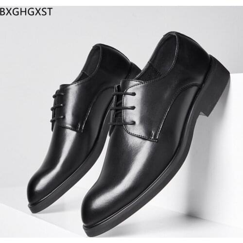 Brown Oxford Party Shoes for Men 2021 Black Business Shoes Mens Fashion Leather Shoes Men Formal Zapatos Hombre Chaussure Homme