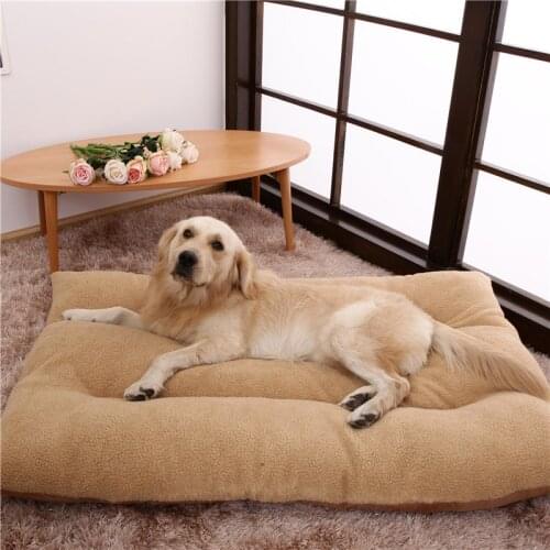 Dog Bed Mat for Large Dogs Soft Pet Dog Mattress 2 Sides Available Washable Bed For Cats Camas Para Perro Cushion
