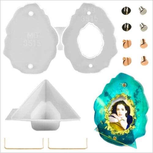 NEW Transparent Silicone Mould Dried Flower Resin Decorative Craft DIY Photo frame Mold epoxy resin molds for jewelry