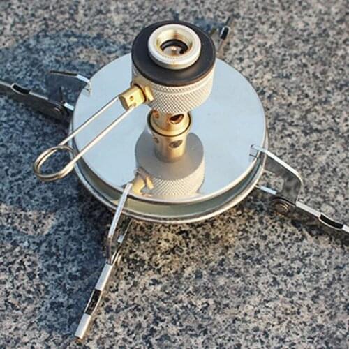 New Portable Stainless Steel Camp Collapsible Bracket Gas Stove Outdoor Picnic Barbecue Camping Equipment With Bag High Quality