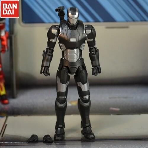 Genuine Bandai Avengers SHF Iron Man MK4 MK2 War Machine Joint Action Figure Metal model