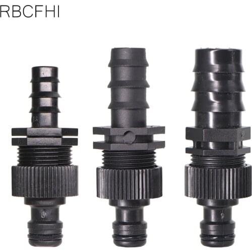 RBCFHl 2PCS Garden Hose 1/2" 5/8" 3/4" To DN16/20/25 Male Thread Barbed Connectors Garden Water Hose Splitters Drip Irrigation