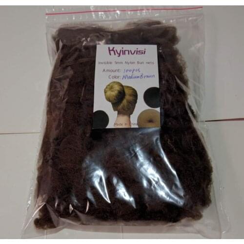 100pcs hairnet 5mm nylon ballet bun hair nets Mesh Dance Skating Snoods Hair Net Bun Cover