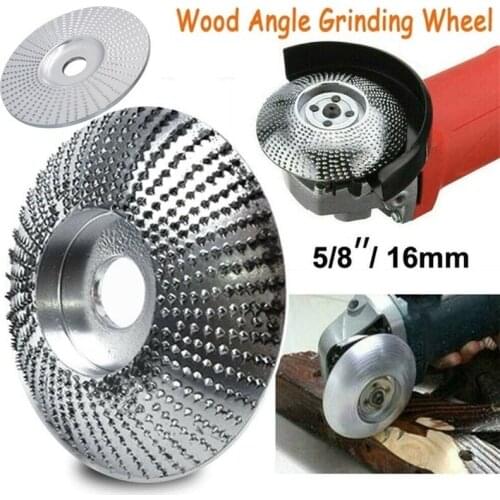 Dreamburgh Wood Grinding Wheel Rotary Disc Sanding Wood Carving Tool Abrasive Disc Tools Woodworking Angle Grinder 16mm Bore