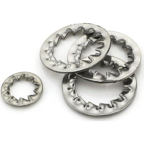 Internal Tooth Lock Washers Anti-Loosening Twisted Tooth Lockwashers Stainless Steel M3 M4 M5 M6 M8 M10 M12 M14 M16 M18 M20