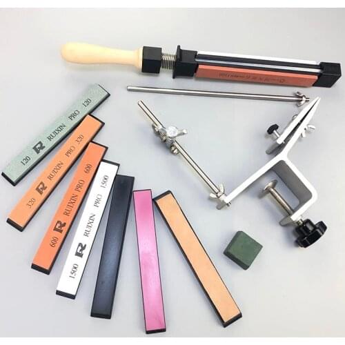 Ruixin Pro Fixed Angle Sharpener Sharpening System Blade Sharpening Whetstone Practical Kitchen Knife Sharpener Professional